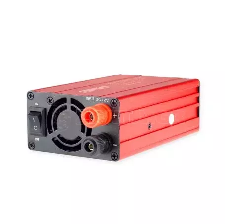 AMIO INVERTER 12>230V max300W-peak600W +2USB PI03 AMiO – 1 ΤΕΜ. 02470/AM 