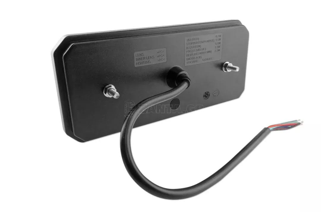 AMIO ΦΑΝΑΡΙ ΤΡΕΙΛΕΡ ΠΙΣΙΝΟ RCL-01-LR 10-30V LED 236x104x40mm ΜΕ ΚΑΛΩΔΙΟ 1ΤΕΜ 02363/AM