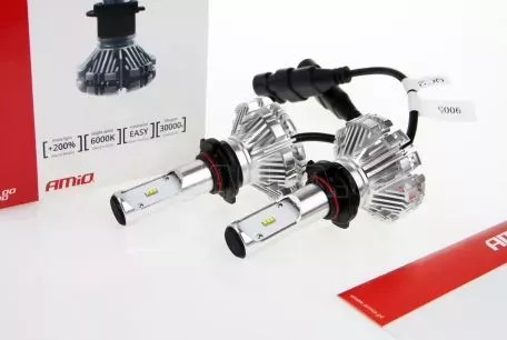 AMIO ΗΒ3 SX SERIES 6/18V 40W 6.000K 3.200lm LED (ΜΕ ΨΥΚΤΡΑ - ΧΩΡΙΣ ΑΝΕΜΙΣΤΗΡΑΚΙ) 2ΤΕΜ. 01067/AM 