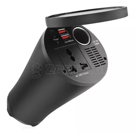 AMIO INVERTER ΠΟΤΗΡΟΘΗΚΗΣ 12>230V max150W-peak300W ΜΕ 2 USB 4800mA ΚΑΙ ΑΝΤΑΠΤΟΡΑ ΑΝΑΠΤΗΡΑ 12V 02469/AM 