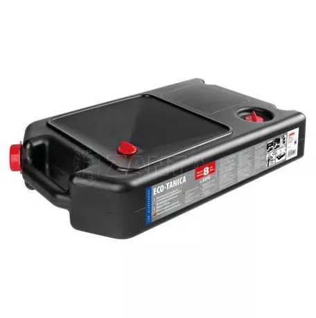 Lampa ΜΠΕΤΟΝΙ ΠΛΑΣΤΙΚΟ (HDPE) ΑΠΟΘΗΚΕΥΣΗΣ Κ ΜΕΤΑΦΟΡΑΣ ΛΑΔΙΟΥ ΠΛΑΚΕ ΜΑΥΡΟ 8lt  LAMPA  - 1 TEM. 6591.3-LM 