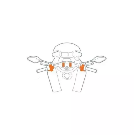 Optiline Βιδωτή Βάση Στήριξης Κινητού M6 Pro της σειράς Titan Optiline για τις Βίδες στα Καβαλέτα ή στους Διακόπτες στο Τιμόνι Μηχανής με σπείρωμα M6 και σύστημα Duolock, συμβατή μ 