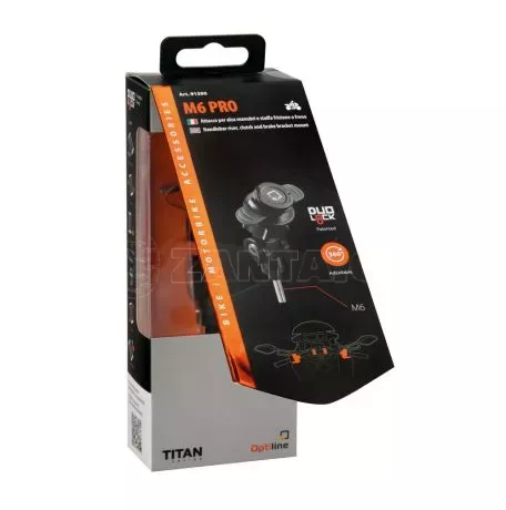 Optiline Βιδωτή Βάση Στήριξης Κινητού M6 Pro της σειράς Titan Optiline για τις Βίδες στα Καβαλέτα ή στους Διακόπτες στο Τιμόνι Μηχανής με σπείρωμα M6 και σύστημα Duolock, συμβατή μ 