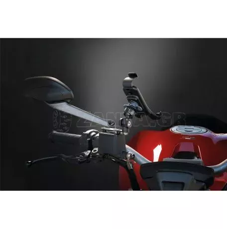 Lampa Βιδωτή Βάση Στήριξης Κινητού Brake της σειράς Titan Optiline για το Δοχείο Υγρών Φρένου στο Τιμόνι Μηχανής με απόσταση από κέντρο βίδας σε κέντρο βίδας από 12,5 mm έως 75 mm  