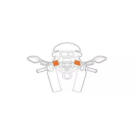 Lampa Βιδωτή Βάση Στήριξης Κινητού Brake της σειράς Titan Optiline για το Δοχείο Υγρών Φρένου στο Τιμόνι Μηχανής με απόσταση από κέντρο βίδας σε κέντρο βίδας από 12,5 mm έως 75 mm  