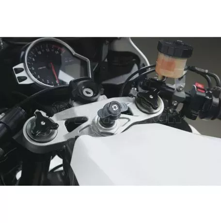 Lampa Βιδωτή Βάση Στήριξης Κινητού Stem της σειράς Titan Optiline για την Κεντρική Βίδα της Πλάκας στο Τιμόνι Μηχανής με διάμετρο από 12 mm έως 25,1 mm και σύστημα Duolock, συμβατή 