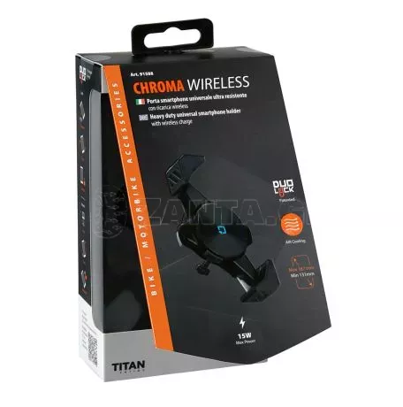 Optiline Αερόψυκτη Θήκη Κινητού Chroma Wireless της σειράς Titan Optiline Universal Εφαρμογής για κινητά με διαγώνιο μήκος από 131 mm έως 187 mm, 4 σετ αποστάτες και δυνατότητα ασύ 