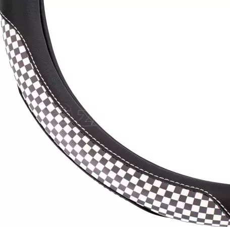 AMIO ΚΑΛΥΜΜΑ ΤΙΜΟΝΙΟΥ 37/39CM SWC-39-M ΜΑΥΡΟ ΜΕ ΛΕΥΚΗ ΡΑΦΗ ΔΕΡΜΑΤΙΝΗ ( ΚΑΡΟ ΣΗΜΑΙΑ) AMIO - 1 ΤΕΜ. 02812/AM 
