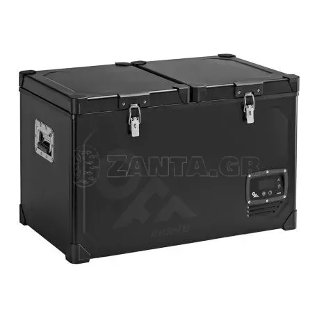 INDEL B ΨΥΓΕΙΟ TB65DD STEEL BLACK ΜΕΤΑΛΛΙΚΟ ΜΕ 2 ΘΑΛΑΜΟΥΣ 60L (36L+24L) 12/24V 85W 499x810x492mm LTB065DO300AN/INB 