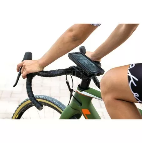 Optiline Βάση Στήριξης Κινητού Bike της σειράς Optiline για Τιμόνι Μηχανής, Ποδηλάτου, E-bike, Scooter με διάμετρο από 19 mm έως 35 mm με ρυθμιζόμενους EPDM ιμάντες δέσης και σύστη 