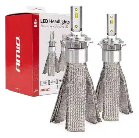 AMIO ΛΑΜΠΕΣ LED H7-6 RS+ SERIES 12-36V 50W 6.000K 3500lm CAN-BUS (ΨΥΚΤΡΑ ΛΕΠΙΔΕΣ ΦΤΕΡΟΥ) AMIO - 2ΤΕΜ. 01085/AM 