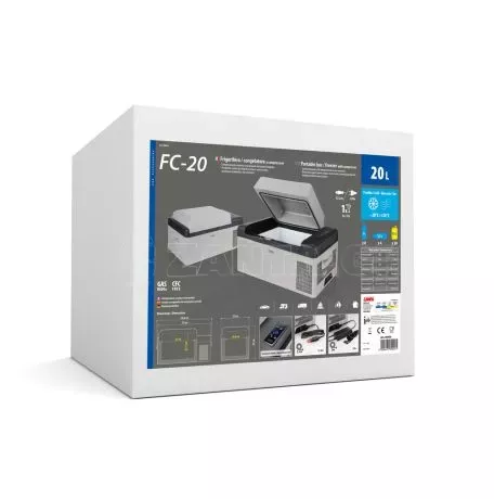 Lampa ΨΥΓΕΙΟ/ΚΑΤΑΨΥΚΤΗΣ 20LT/12/24V+220V ΦΟΡΗΤΟ ΜΕ ΣΥΜΠΙΕΣΤΗ/ΘΕΡΜΟΣΤΑΤΗ ΚΑΙ ΨΗΦΙΑΚΗ ΟΘΟΝΗ FC-20 LAMPA - 1 TEM. L8905.6 