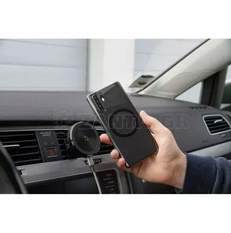 Optiline Μαγνητική Βάση Στήριξης Κινητού Mag Wireless Airvent της σειράς Optiline για Ίσιους Αεραγωγούς Αυτοκινήτου με δυνατότητα ασύρματης φόρτισης Max Power 15W, 15 μαγνήτες και  