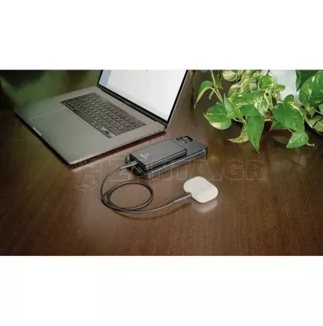 Optiline Μαγνητικός, Φορητός Φορτιστής - Power bank Mag Power 5000 της σειράς Optiline για Ασύρματη και Ενσύρματη  φόρτιση συσκευών με θύρα USB Type C 15W και MagSafe τεχνολογία L9 