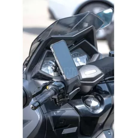 Optiline Ασύρματος Φορτιστής Κινητού Wireless Vibration Dampener 15W της σειράς Optiline με 3D Αντικραδασμικό Σύστημα, Duolock 2.0, Καλώδιο 180 cm, Βύσμα SAE, Ασφάλεια, συμβατή με  