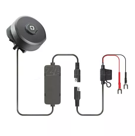 Optiline Ασύρματος Φορτιστής Κινητού Wireless Vibration Dampener 15W της σειράς Optiline με 3D Αντικραδασμικό Σύστημα, Duolock 2.0, Καλώδιο 180 cm, Βύσμα SAE, Ασφάλεια, συμβατή με  