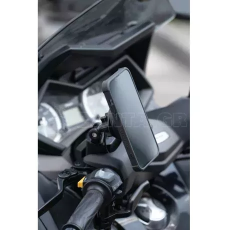 Optiline Ασύρματος Φορτιστής Κινητού Wireless Vibration Dampener 15W της σειράς Optiline με 3D Αντικραδασμικό Σύστημα, Duolock 2.0, Καλώδιο 180 cm, Βύσμα SAE, Ασφάλεια, συμβατή με  