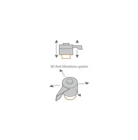 Optiline 3D Αντικραδασμικό Σύστημα Dampener της σειράς Optiline με με σύστημα Duolock 2.0, συμβατός με Βάσεις Στήριξης Κινητού ή Action Camera Optiline, με Θήκες ή Αντάπτορες Κινητ 