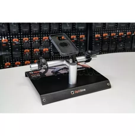 Optiline ΕΚΘΕΤΗΣ (STAND) ΕΠΙΤΡΑΠΕΖΙΟΣ ΜΕ ΜΕΤΑΛΛΙΚΗ ΜΠΑΡΑ ΓΙΑ ΠΡΟΙΟΝΤΑ OPTILINE MOTO 300x250x105mm BENCH LAMPA - 1 τεμ. 9176.0-LM 