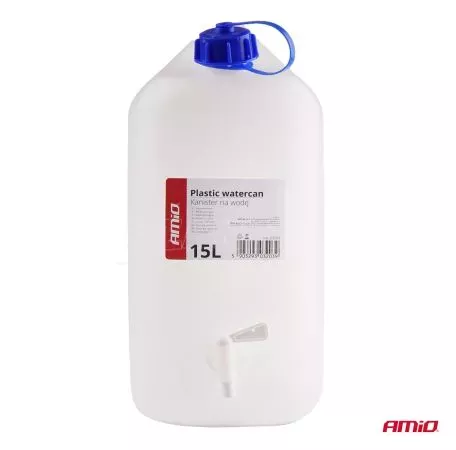 AMIO ΜΠΕΤΟΝΙ ΝΕΡΟΥ 15lt ΟΡΙΖΟΝΤΙΑΣ ΧΡΗΣΗΣ ΠΛΑΣΤΙΚΟ ΛΕΥΚΟ ΜΕ ΒΡΥΣΑΚΙ 34x13x55cm AMIO - 1 τεμ. 03203/AM 