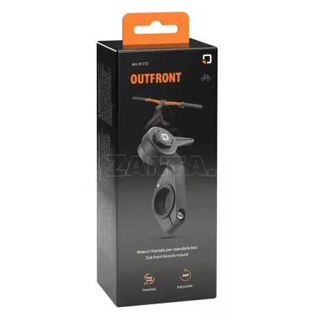 Optiline Διπλή Βάση Στήριξης Κινητού και Action Camera Out Front της σειράς Titan Optiline για Τιμόνι Μηχανής ή Ποδηλάτου με διάμετρο από 22 mm έως 35 mm με 3D αντικραδασμικό σύστη 