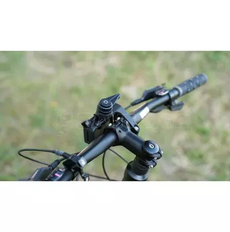 Optiline Διπλή Βάση Στήριξης Κινητού και Action Camera Out Front της σειράς Titan Optiline για Τιμόνι Μηχανής ή Ποδηλάτου με διάμετρο από 22 mm έως 35 mm με 3D αντικραδασμικό σύστη 