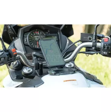 Optiline Διπλή Βάση Στήριξης Κινητού και Action Camera Combo 2.0 της σειράς Titan Optiline για Τιμόνι Μηχανής ή Ποδηλάτου με διάμετρο από 22 mm έως 35 mm με 3D αντικραδασμικό σύστη 