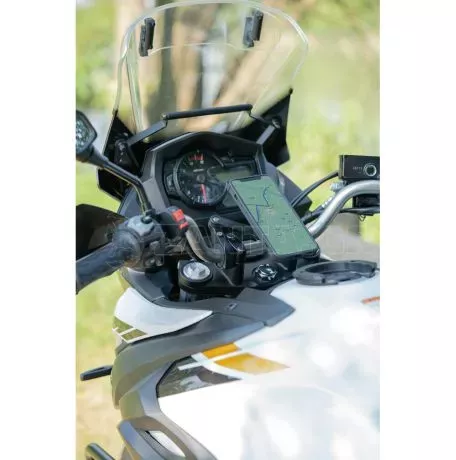 Optiline Διπλή Βάση Στήριξης Κινητού και Action Camera Combo 2.0 της σειράς Titan Optiline για Τιμόνι Μηχανής ή Ποδηλάτου με διάμετρο από 22 mm έως 35 mm με 3D αντικραδασμικό σύστη 