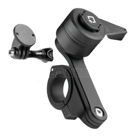 Optiline Διπλή Βάση Στήριξης Κινητού και Action Camera Combo 2.0 της σειράς Titan Optiline για Τιμόνι Μηχανής ή Ποδηλάτου με διάμετρο από 22 mm έως 35 mm με 3D αντικραδασμικό σύστη 