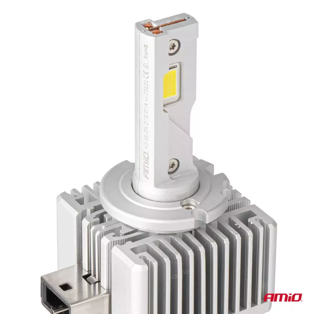 AMIO ΛΑΜΠΕΣ LED D1S/D1R 12V 6.000K 6800lm CAN-BUS D-BASIC SERIES AMIO - 2 Τεμ. 03626/AM