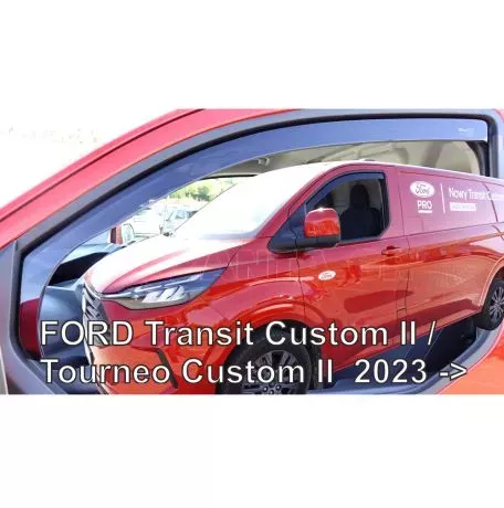 Heko ΑΝΕΜΟΘΡΑΥΣΤΕΣ ΓΙΑ FORD TRANSIT CUSTOM / TOURNEO CUSTOM 2023+ ΖΕΥΓΑΡΙ ΑΠΟ ΕΥΚΑΜΠΤΟ ΦΙΜΕ ΠΛΑΣΤΙΚΟ HEKO - 2 ΤΕΜ. ΑΝΕΜ.15353 