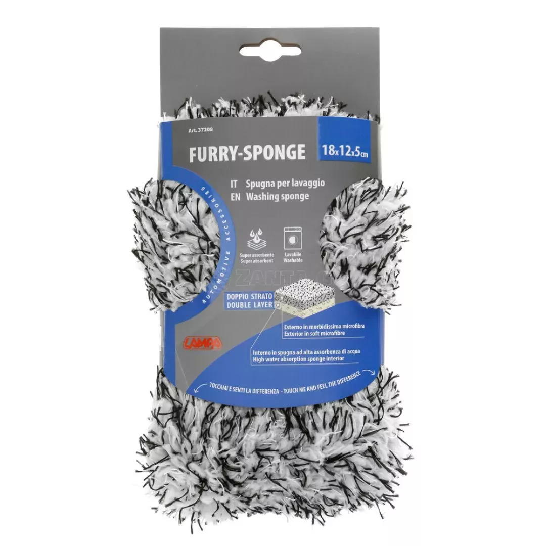 Lampa ΣΦΟΥΓΓΑΡΙ ΠΛΥΣΙΜΑΤΟΣ ΜΕ ΜΙΚΡΟΙΝΕΣ FURRY-SPONGE 18x12x5cm LAMPA -1 ΤΕΜ. L3720.8