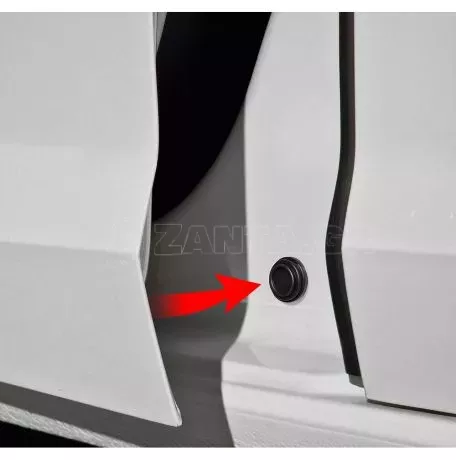 Lampa ΠΡΟΣΤΑΤΕΥΤΙΚΑ ΓΙΑ ΚΛΕΙΣΙΜΟ ΠΟΡΤΑΣ Φ26x8mm ΣΙΛΙΚΟΝΗΣ ΣΤΡΟΓΓΥΛΑ ΜΑΥΡΑ LAMPA - 4 ΤΕΜ. L0206.4 