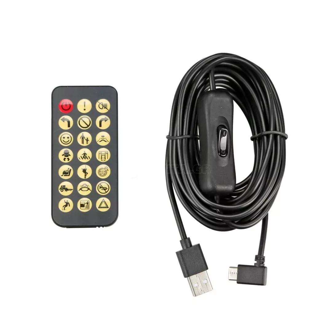 Lampa ΠΑΝΕΛ ΕΥΚΑΜΠΤΟ SMART LED PANEL 512 LED 70x173mm RGB ΜΕ ΚΑΛΩΔΙΟ 450cm ΓΙΑ USB & REMOTE CONTROL LAMPA - 1 ΤΕΜ. L9578.0