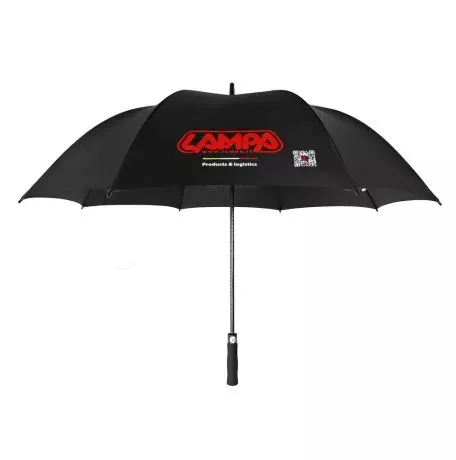 Lampa ΟΜΠΡΕΛΑ PROMO 129 Φ129cm ΑΝΤΙΑΝΕΜΙΚΗ ΜΕ ΑΥΤΟΜΑΤΟ ΑΝΟΙΓΜΑ ΛΟΓΟΤΥΠΟ LAMPA ΣΕ ΜΑΥΡΟ ΧΡΩΜΑ LAMPA - 1 ΤΕΜ. L9964.3 