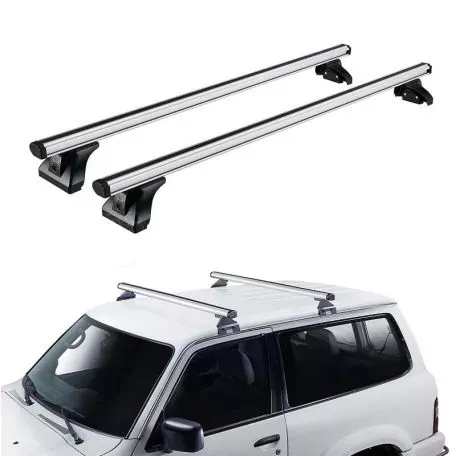 Μπάρες Οροφής Αλουμινίου CRUZ 924-090 Alu Cargo AF-128cm Ασημί 2 Τεμάχια 