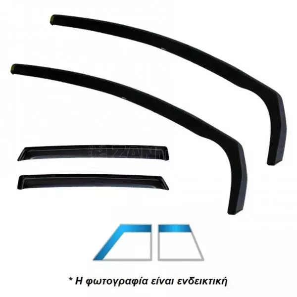 Heko ΣΕΤ ΑΝΕΜΟΘΡΑΥΣΤΕΣ ΑΥΤΟΚΙΝΗΤΟΥ ΓΙΑ JEEP GRAND CHEROKEE 5d 2004-2010 ΑΠΟ ΕΥΚΑΜΠΤΟ ΦΙΜΕ ΠΛΑΣΤΙΚΟ HEKO - 4 ΤΕΜ. ΑΝΕΜ.SET19109