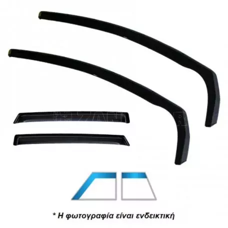 Heko ΣΕΤ ΑΝΕΜΟΘΡΑΥΣΤΕΣ ΑΥΤΟΚΙΝΗΤΟΥ ΓΙΑ NISSAN QASHQAI II J11 5D 2013>2021  ΑΠΟ ΕΥΚΑΜΠΤΟ ΦΙΜΕ ΠΛΑΣΤΙΚΟ HEKO - 4 ΤΕΜ. ΑΝΕΜ.SET24286 