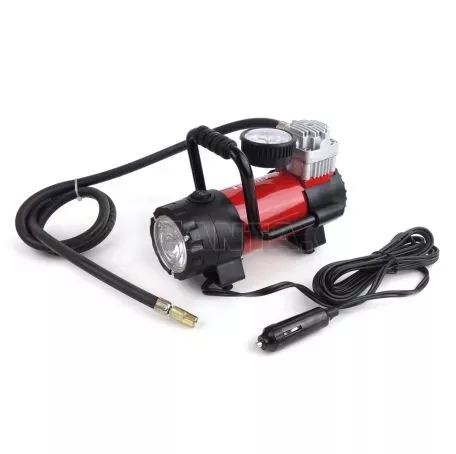 AMIO ΚΟΜΠΡΕΣΕΡ ΑΕΡΑ ΕΛΑΣΤΙΚΩΝ ΜΕΤΑΛΛΙΚΟΣ ACOMP-06 12V 100psi 7bar 28l/min ΜΕ ΦΙΣ ΑΝΑΠΤΗΡΑ & ΚΑΛΩΔΙΟ 300cm & ΦΑΚΟ LED AMiO - 1 ΤΕΜ. 02180/AM 