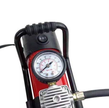 AMIO ΚΟΜΠΡΕΣΕΡ ΑΕΡΑ ΕΛΑΣΤΙΚΩΝ ΜΕΤΑΛΛΙΚΟΣ ACOMP-06 12V 100psi 7bar 28l/min ΜΕ ΦΙΣ ΑΝΑΠΤΗΡΑ & ΚΑΛΩΔΙΟ 300cm & ΦΑΚΟ LED AMiO - 1 ΤΕΜ. 02180/AM 