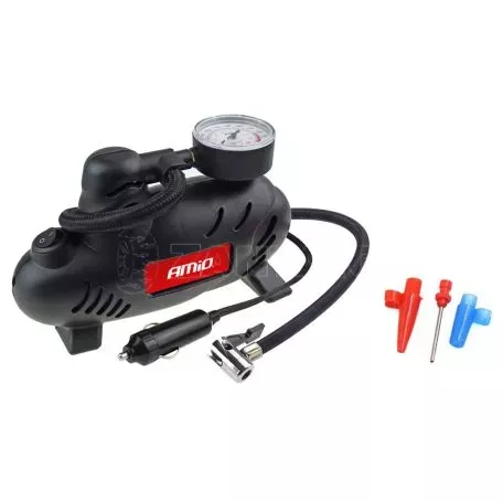 AMIO ΚΟΜΠΡΕΣΕΡ ΑΕΡΑ ΕΛΑΣΤΙΚΩΝ ΠΛΑΣΤΙΚΟ ACOMP-07 12V 250psi 17bar 9l/min ΜΕ ΦΙΣ ΑΝΑΠΤΗΡΑ & ΚΑΛΩΔΙΟ 300cm AMiO - 1 ΤΕΜ. 02181/AM 