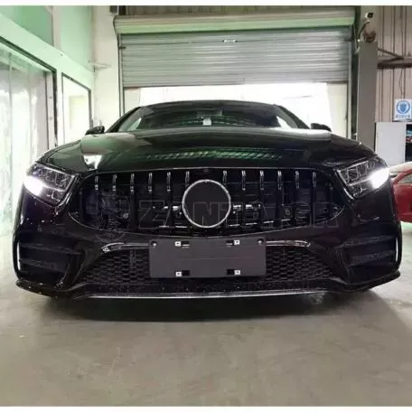 Μάσκα Για Mercedes-Benz CLS C257 / X257 2018-2023 GT Amg Panamericana Look  Μαύρη Γυαλιστερή 1 Τεμάχιο 