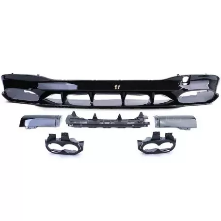 Diffuser Πίσω Προφυλακτήρα Για Mercedes-Benz CLA W118 C118 19+ CLA45 Amg Look Για Amg Sport Line Προφυλακτήρες Piano Black 