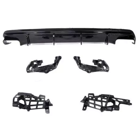 Diffuser Πίσω Προφυλακτήρα Για Mercedes-Benz CLA C117 13-16 Amg 45 Look For Amg Sport Line Version Bumpers Piano Black 