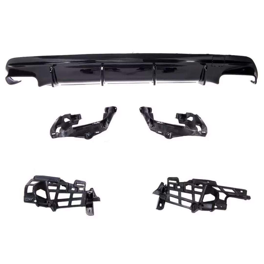 Diffuser Πίσω Προφυλακτήρα Για Mercedes-Benz CLA C117 13-16 Amg 45 Look For Amg Sport Line Version Bumpers Piano Black