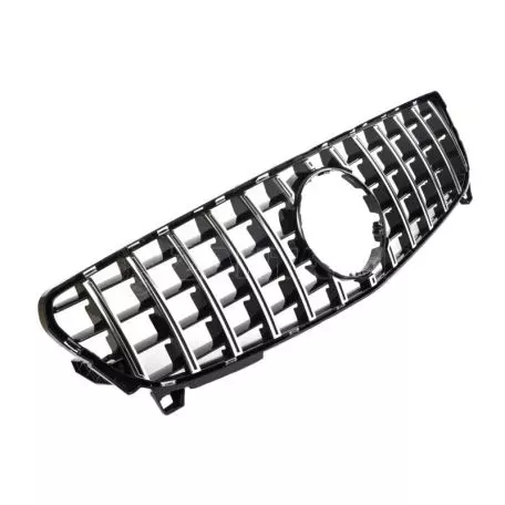 Μάσκα Για Mercedes-Benz A-Class W176 15-18 GT Amg Panamericana Look Μαύρο/Χρώμιο 1 Τεμάχιο 
