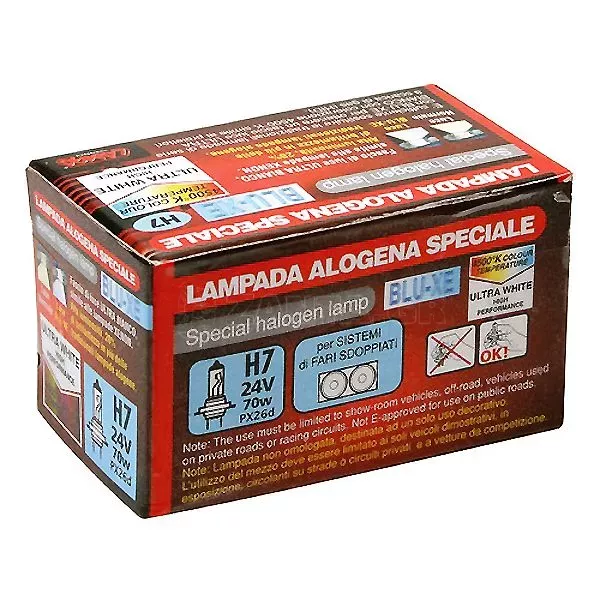 Lampa H7 24V 70W Λάμπα Αλογόνου Blue-Xenon PX26d σε συσκευασία 1 τεμαχίου L9828.6