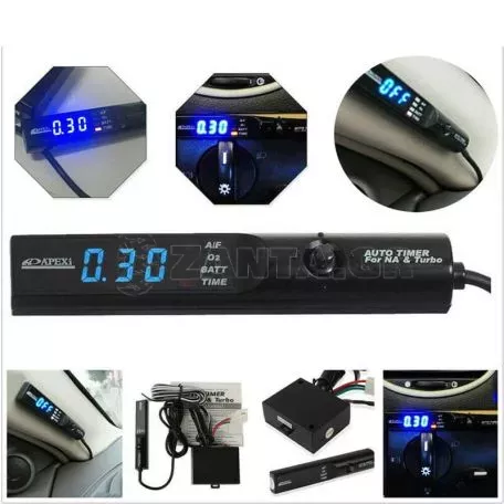 Ψηφιακό Turbo Timer Αυτοκινήτου Με Μπλε Φωτισμό Apexi UT-4077 