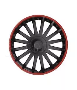 Τάσια Versaco Cristal Black / Red - 15" σετ - 4τμχ. 