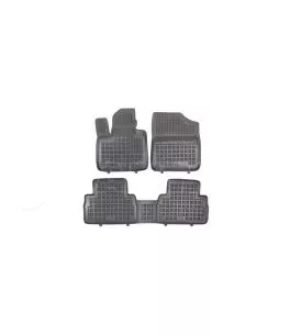 Λαστιχένια πατάκια Rezaw Plast για Hyundai Santa Fe (2020+) 5 seats τύπου σκαφάκι - 3τμχ. 